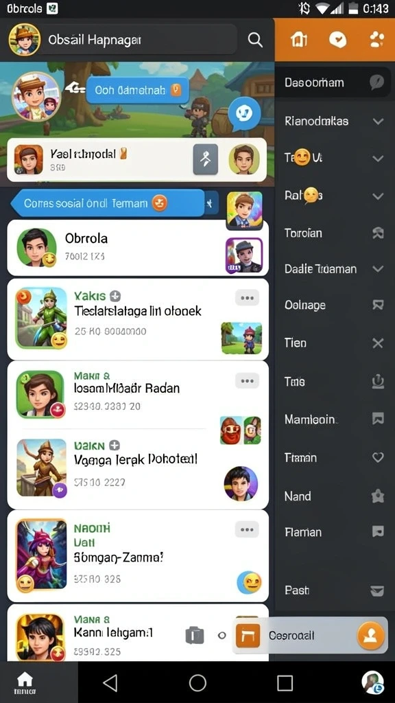 Beragam karakter yang dapat dikumpulkan dan ditingkatkan.