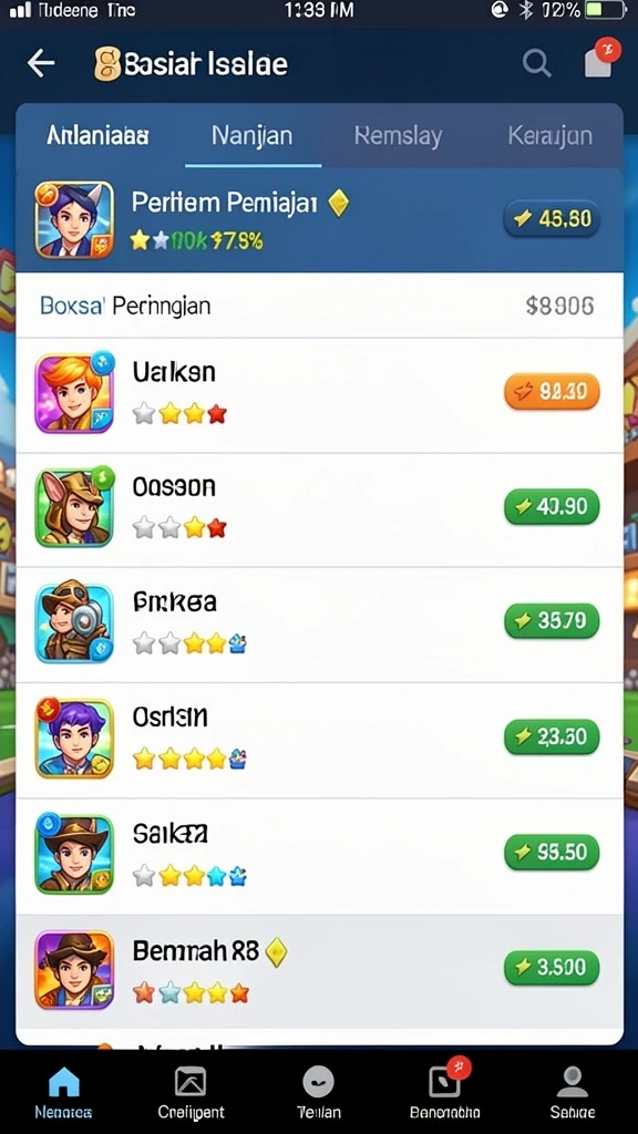 Gambar menampilkan karakter utama dalam aksi.
