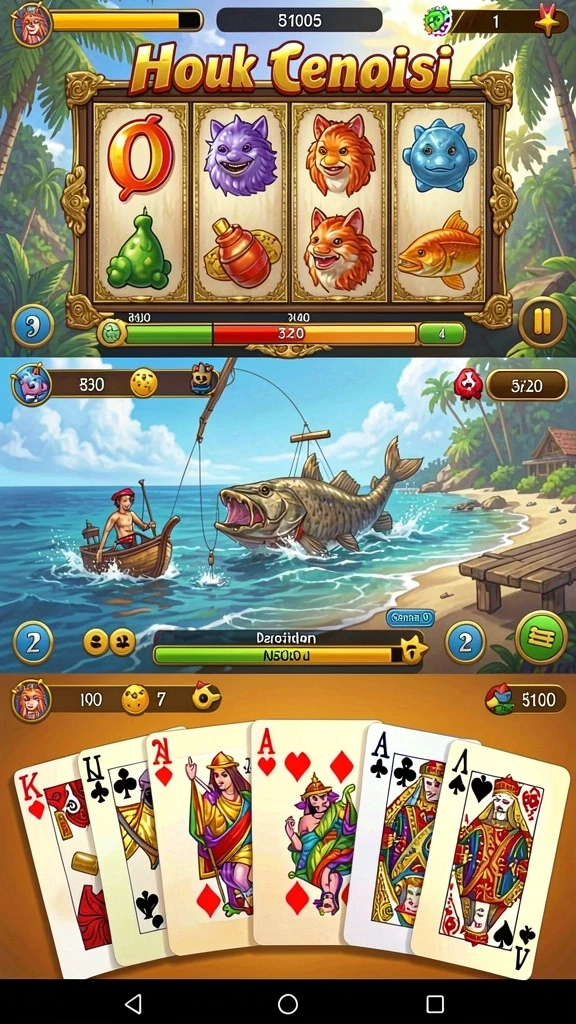 Leaderboards yang memperlihatkan peringkat pemain secara global.