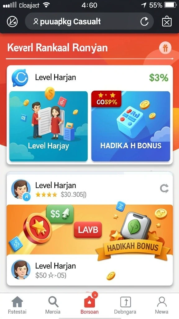 Fitur multiplayer yang memungkinkan bersaing dengan teman.