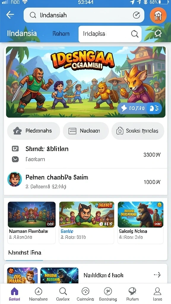 Tangkapan layar DEWI5000 dengan grafis yang mempesona.