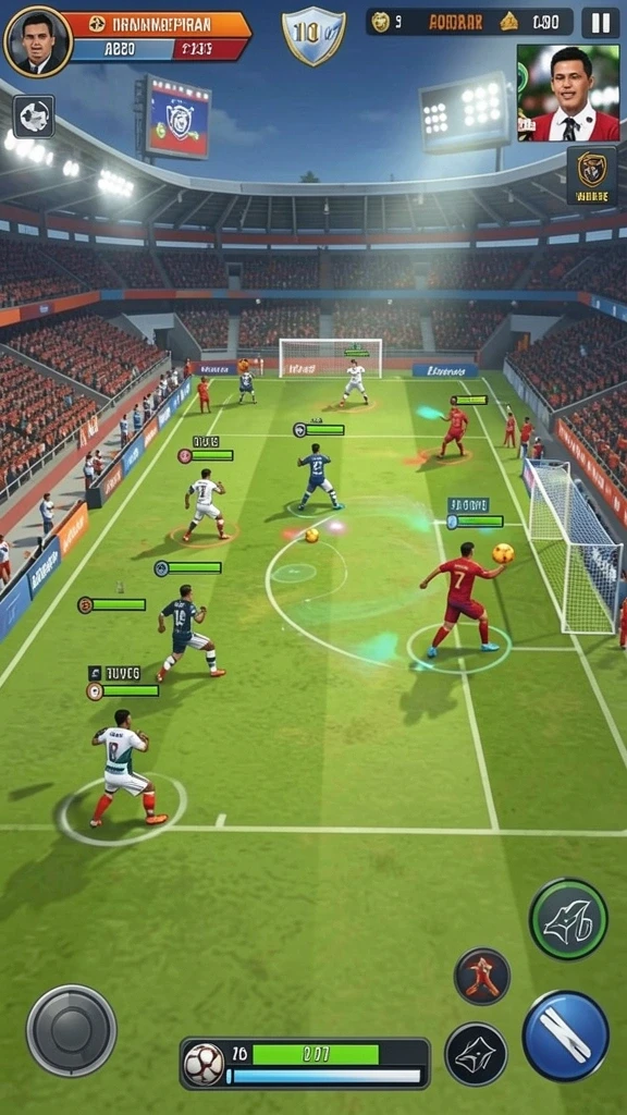 Tangkapan layar menunjukkan mode multiplayer dengan teman-teman.