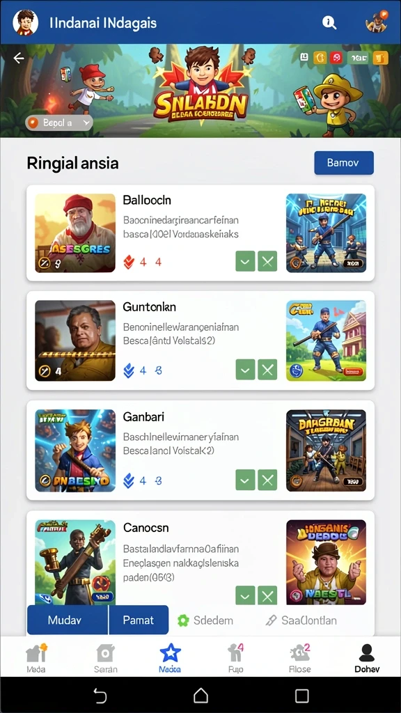 Tangkapan layar menampilkan level baru yang penuh tantangan.