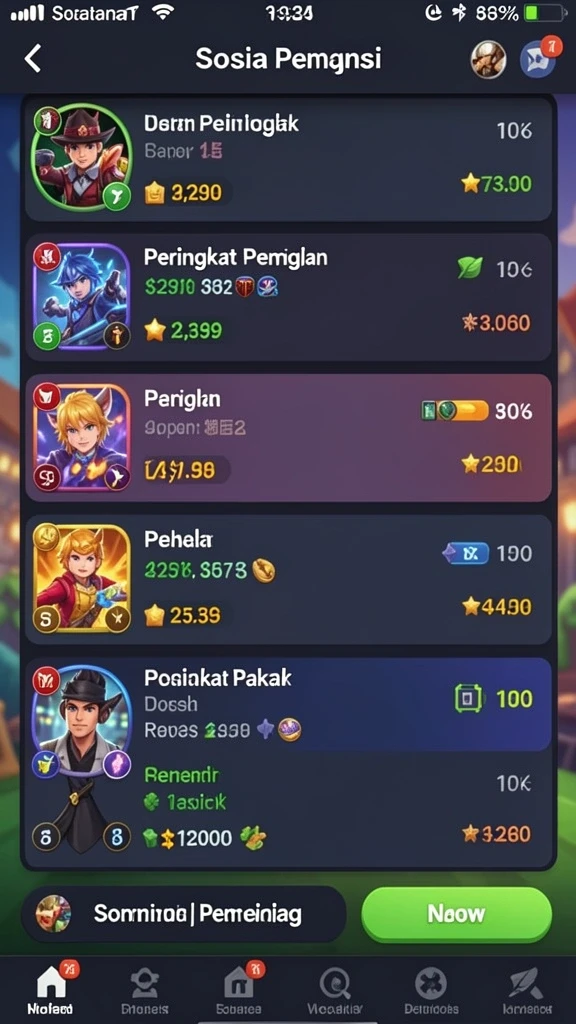Sistem reward menarik bagi pengguna setia.