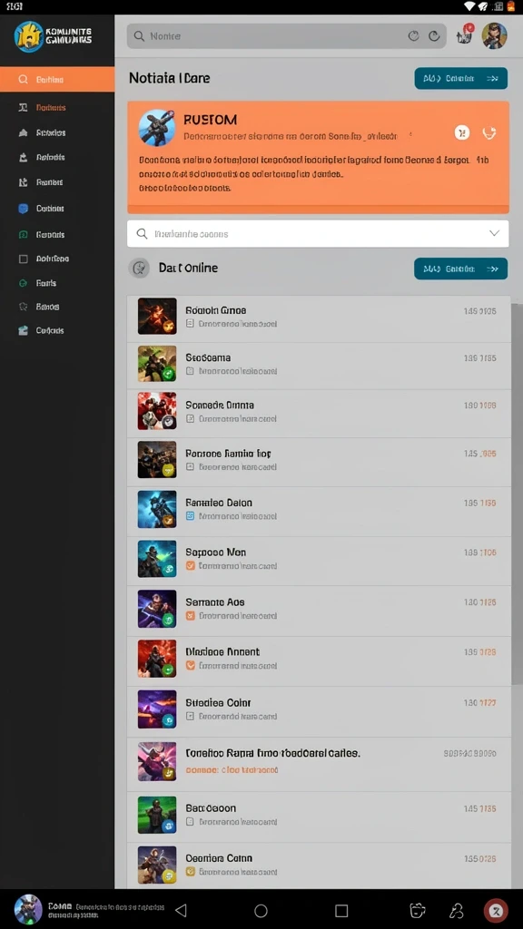 Screenshot tampilan menu utama IDEBET.