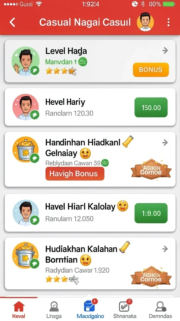 Tampilan antarmuka aplikasi yang user-friendly.