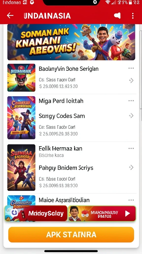 Tampilan antarmuka yang modern dan menarik.