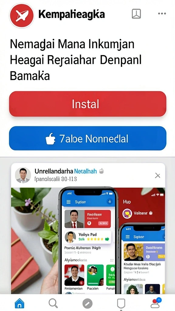 Tampilan utama aplikasi LUCKSVIP yang menarik dan user-friendly.