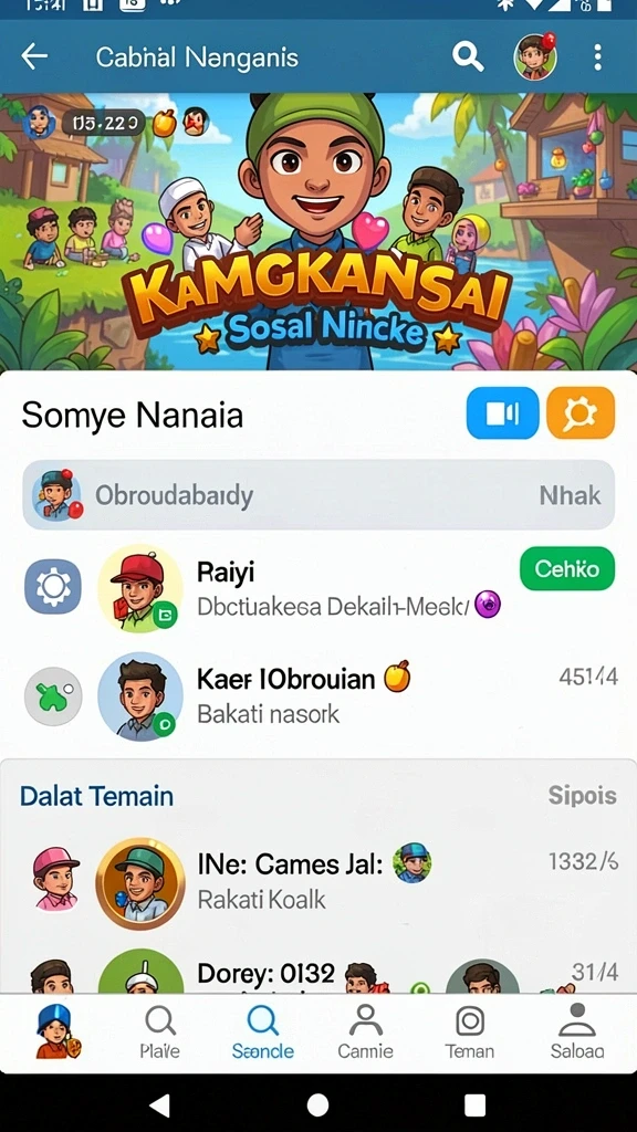 Screenshot karakter yang dapat disesuaikan.
