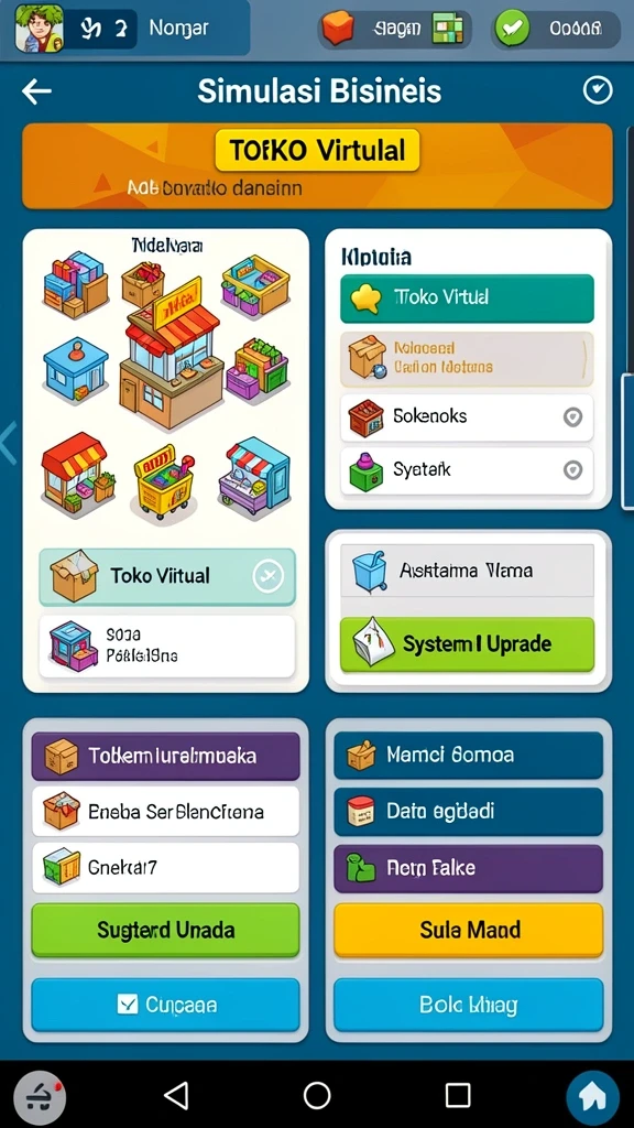 Tampilan awal yang memikat dan mudah dinavigasi.