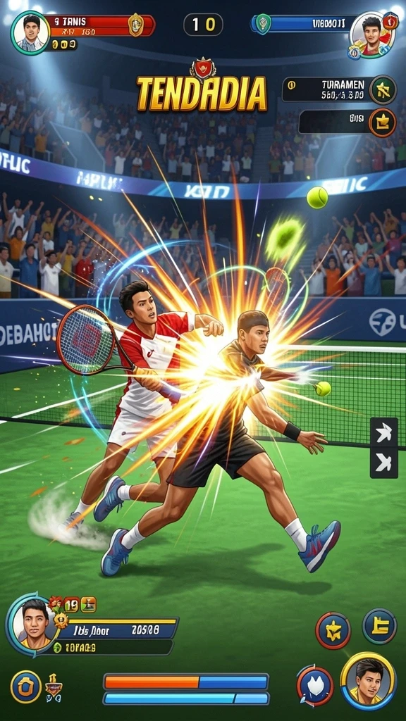 Cuplikan gameplay yang menunjukkan aksi mendebarkan.