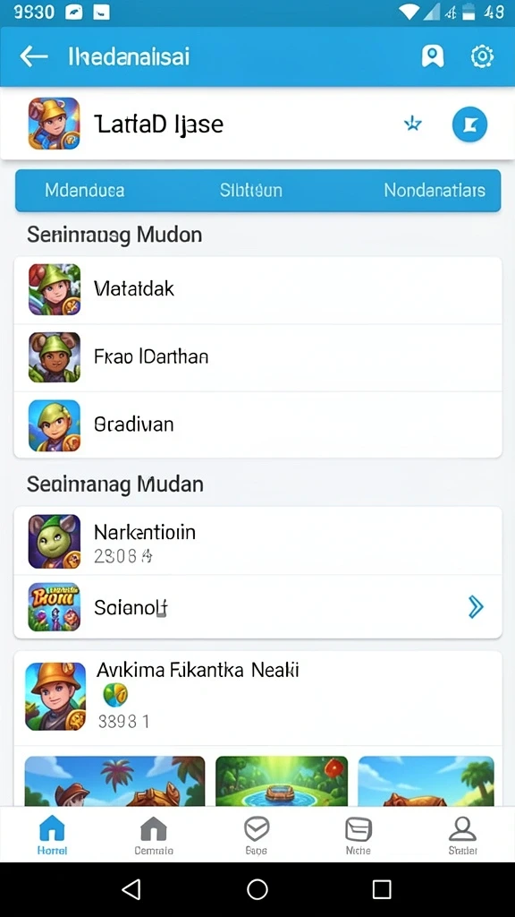 Screenshot menunjukkan tampilan antarmuka game yang intuitif.