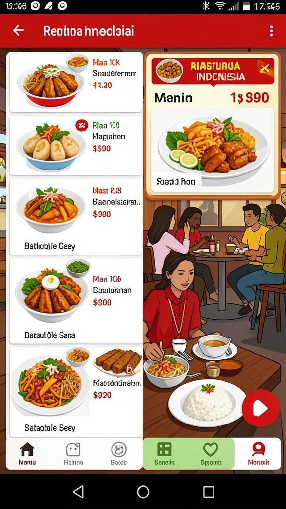 Menampilkan karakter unik dalam petualangan penuh warna.