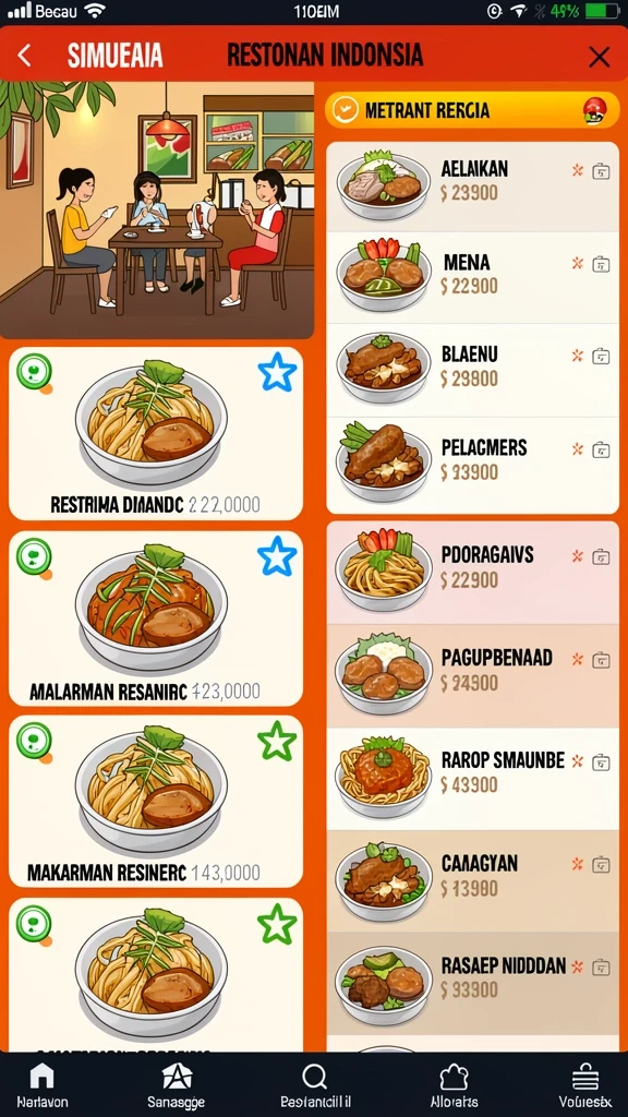 Screenshot menampilkan fitur interaksi antara pemain.