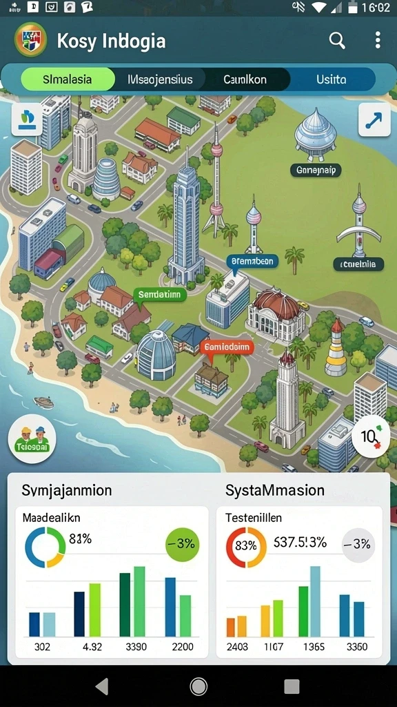 Tangkap layar saat beraksi di level menantang.