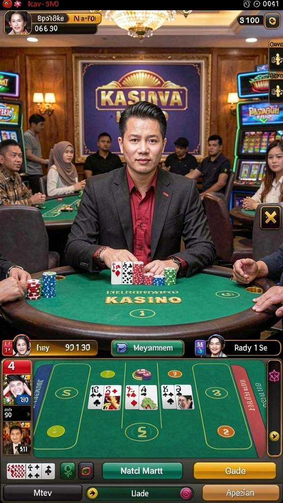 Pengaturan balapan yang dinamis dan penuh warna.