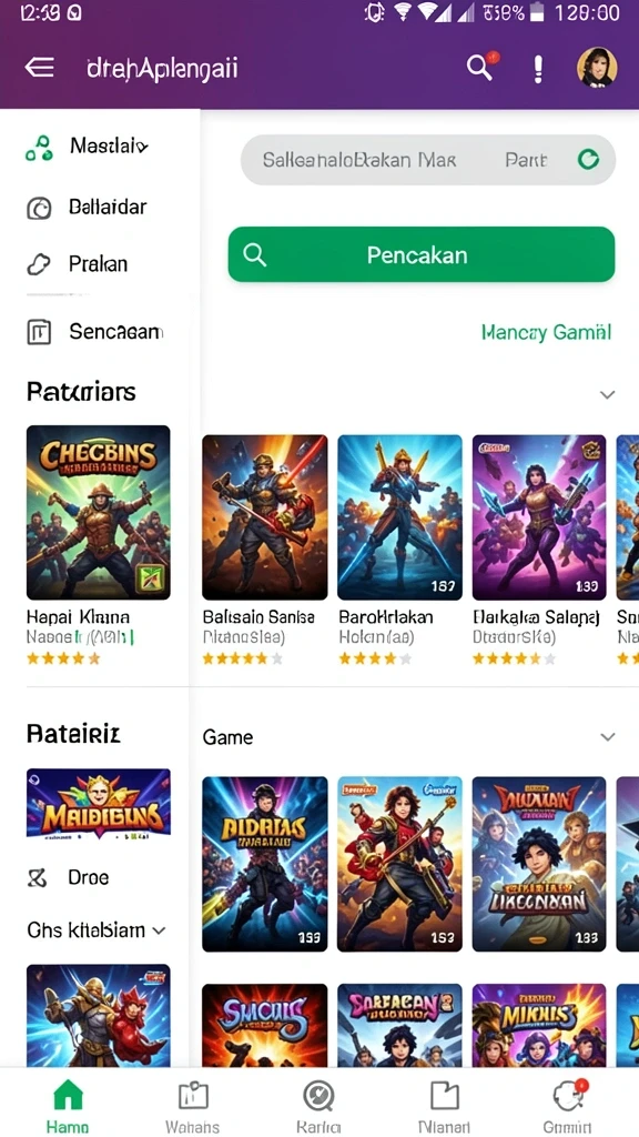 Screenshot memperlihatkan interaksi karakter dengan makhluk laut yang lucu.