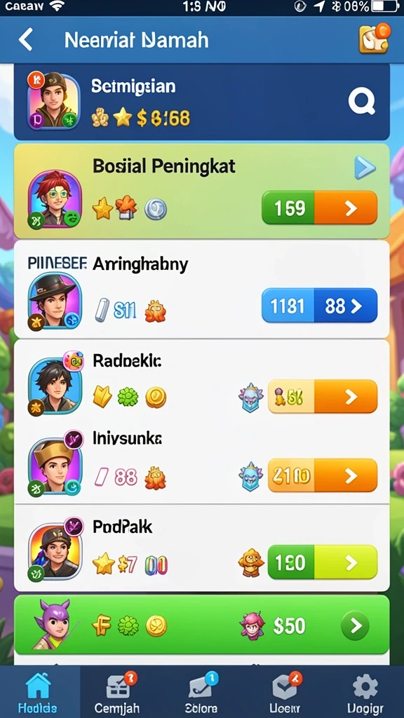 Beragam pilihan mode bermain yang menarik.
