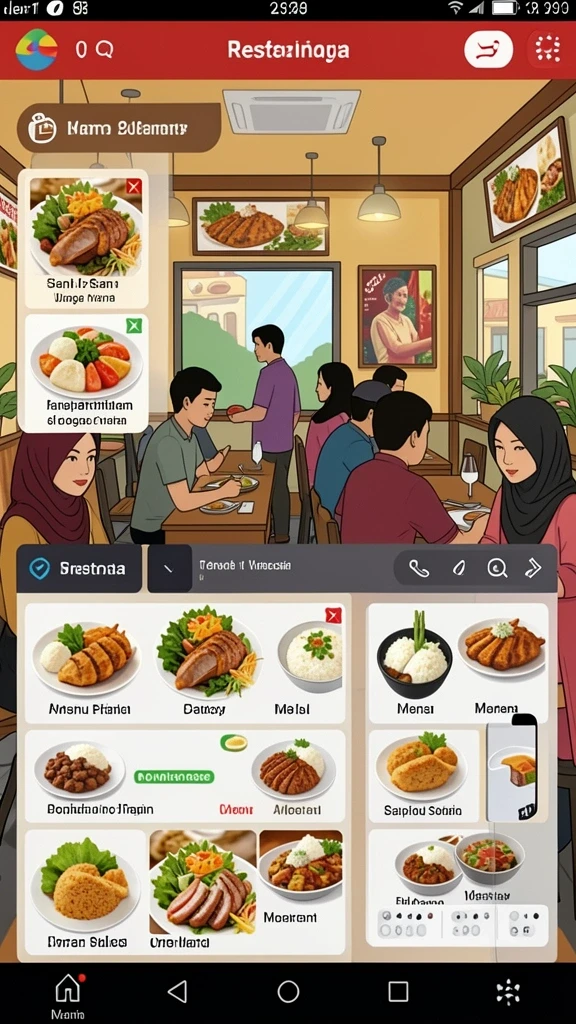 Tangkapan layar kedua menunjukkan karakter unik yang dapat dimainkan.