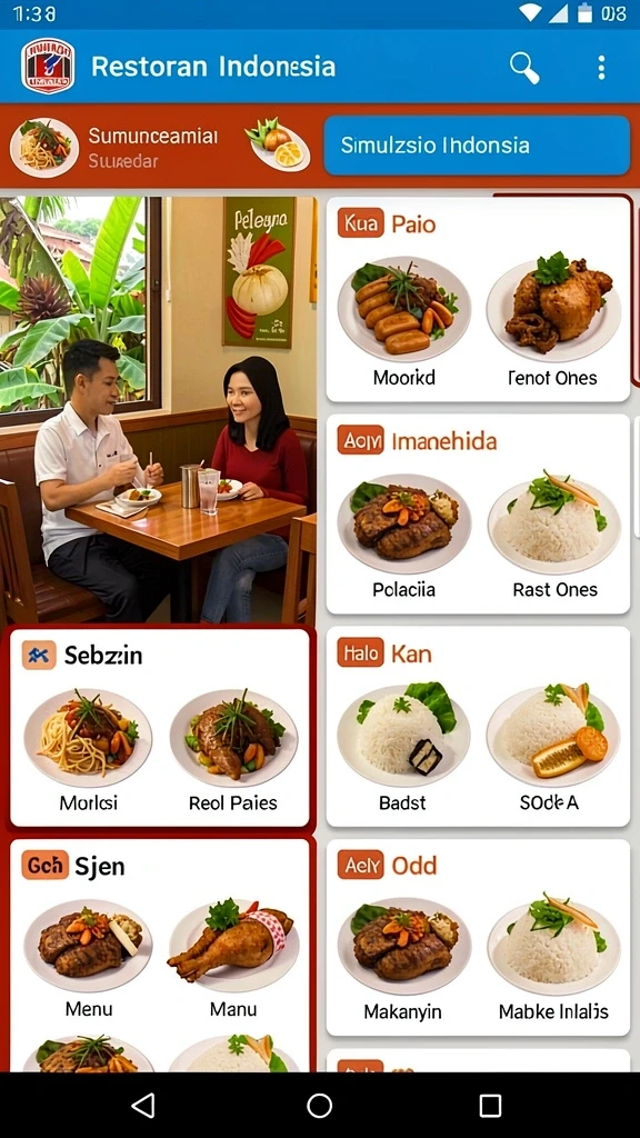 Tampilan menarik dari layar utama RICH7.