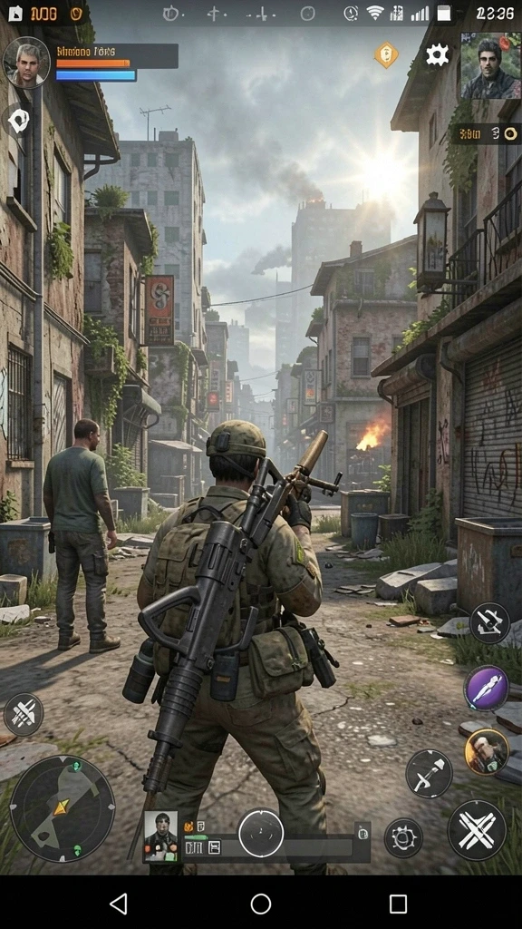 Gameplay yang dinamis dan menantang di setiap level.