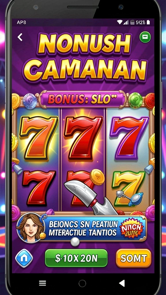 Antarmuka yang mudah digunakan saat memainkan permainan slot.