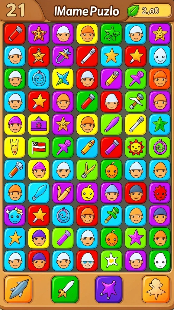 Tampilan level yang penuh warna dan detail.